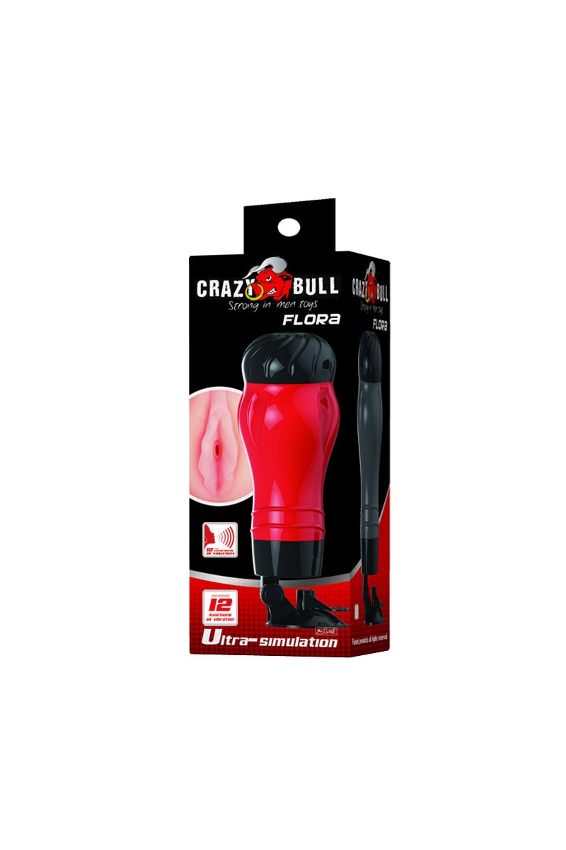 CRAZY BULL - FLORA VAGINA CON BASE MASTURBADOR VOZ