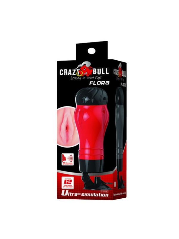 CRAZY BULL - FLORA VAGINA CON BASE MASTURBADOR VOZ