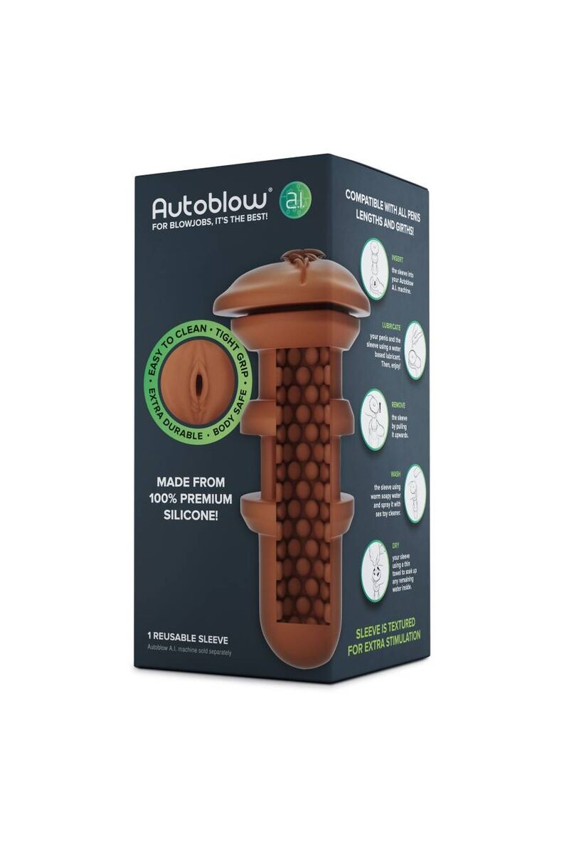 AUTOBLOW - MANGA VAGINA IA MARRÓN