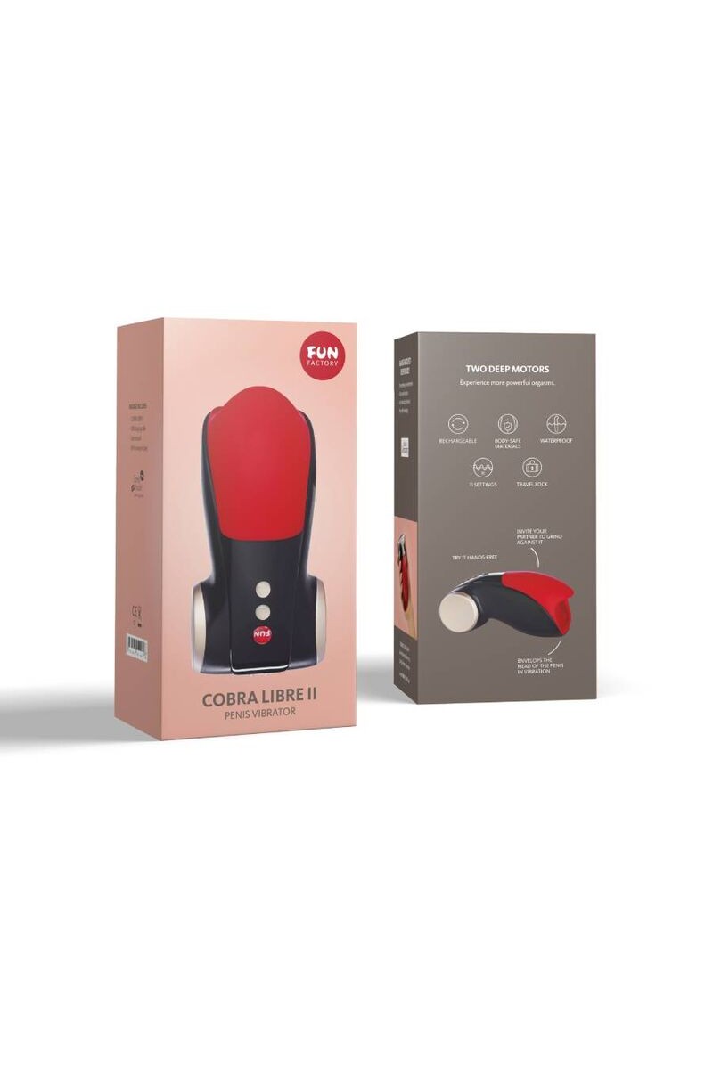 FUN FACTORY - COBRA LIBRE II NEGRO/ROJO