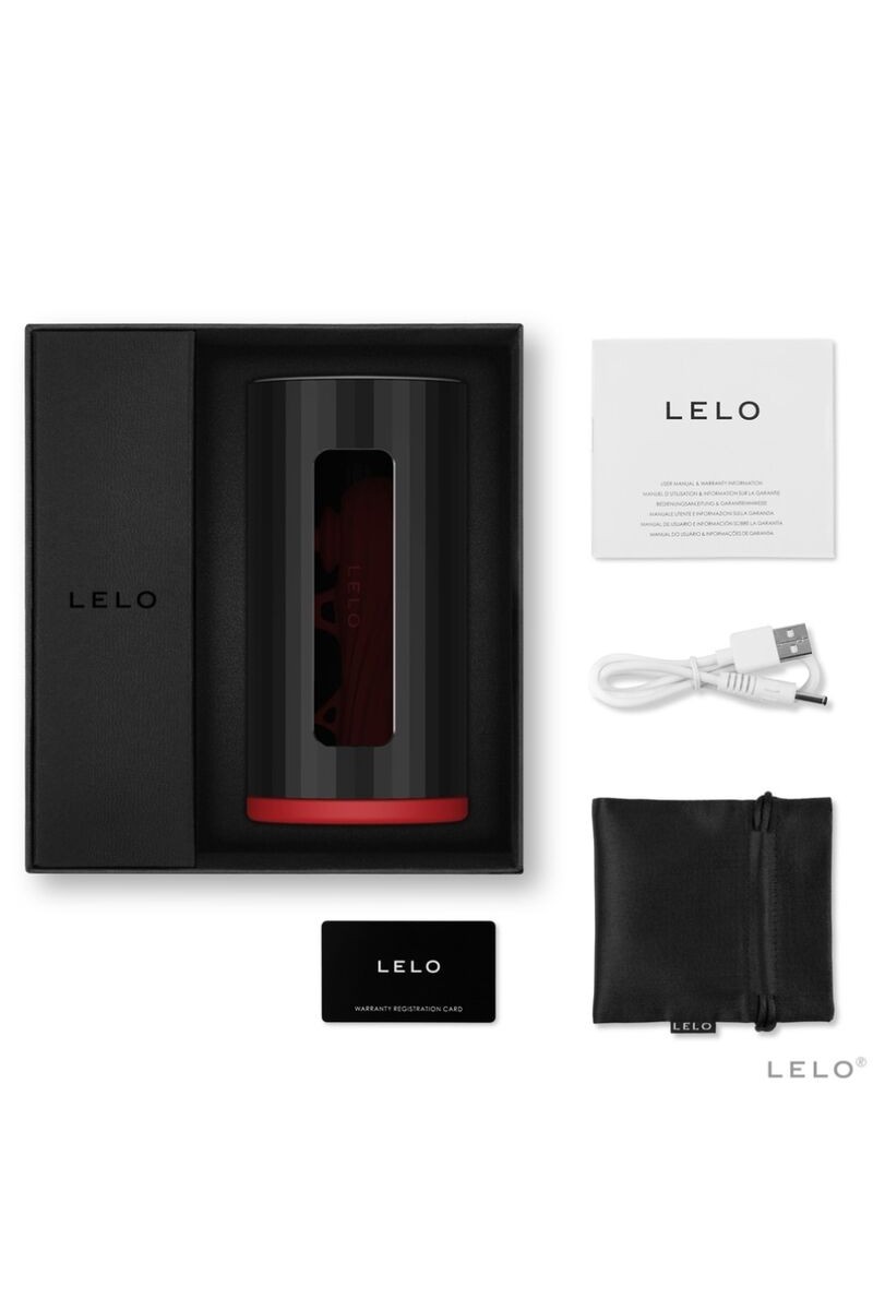 LELO - F1S V2 MASTURBADOR CON TECNOLOGIA SDK ROJO - NEGRO