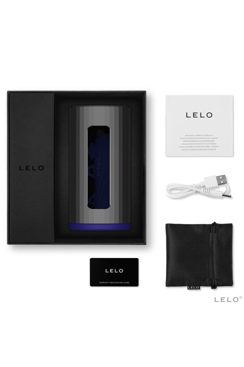 LELO - F1S V2 MASTURBADOR CON TECNOLOGIA SDK AZUL Y METAL