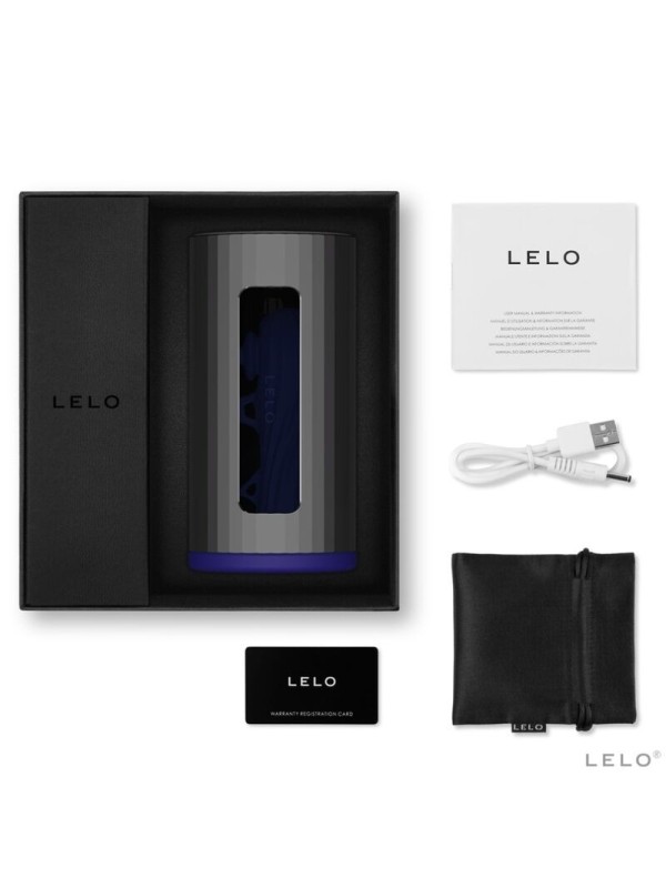 LELO - F1S V2 MASTURBADOR CON TECNOLOGIA SDK AZUL Y METAL