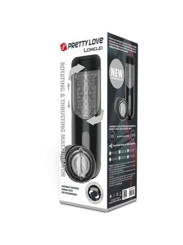 PRETTY LOVE - MASTURBADOR RECARGABLE MULTIFUNCIÓN LORELEI
