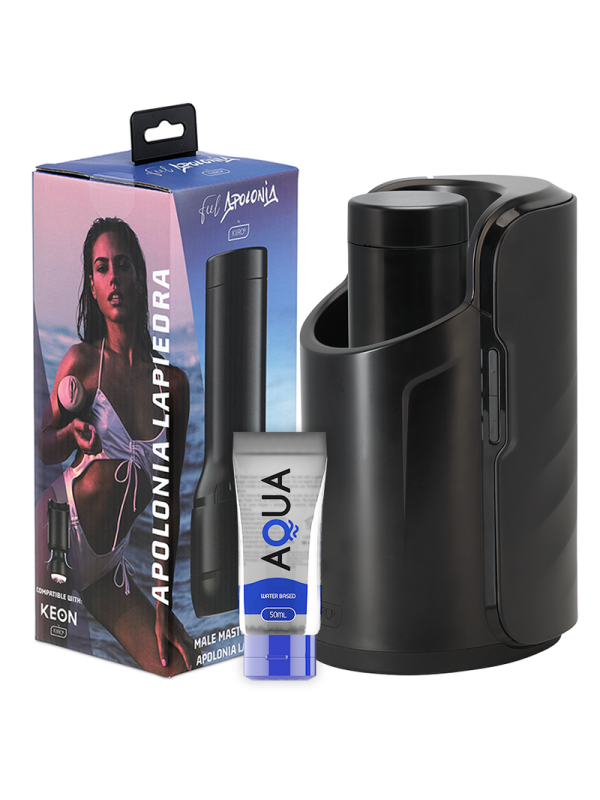 KIIROO - KEON + FEEL STROKER APOLONIA LAPIEDRA + LUBRICANTE