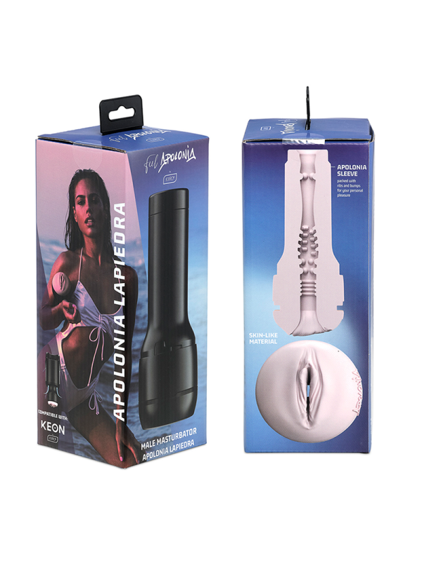 KIIROO - KEON + FEEL STROKER APOLONIA LAPIEDRA + LUBRICANTE