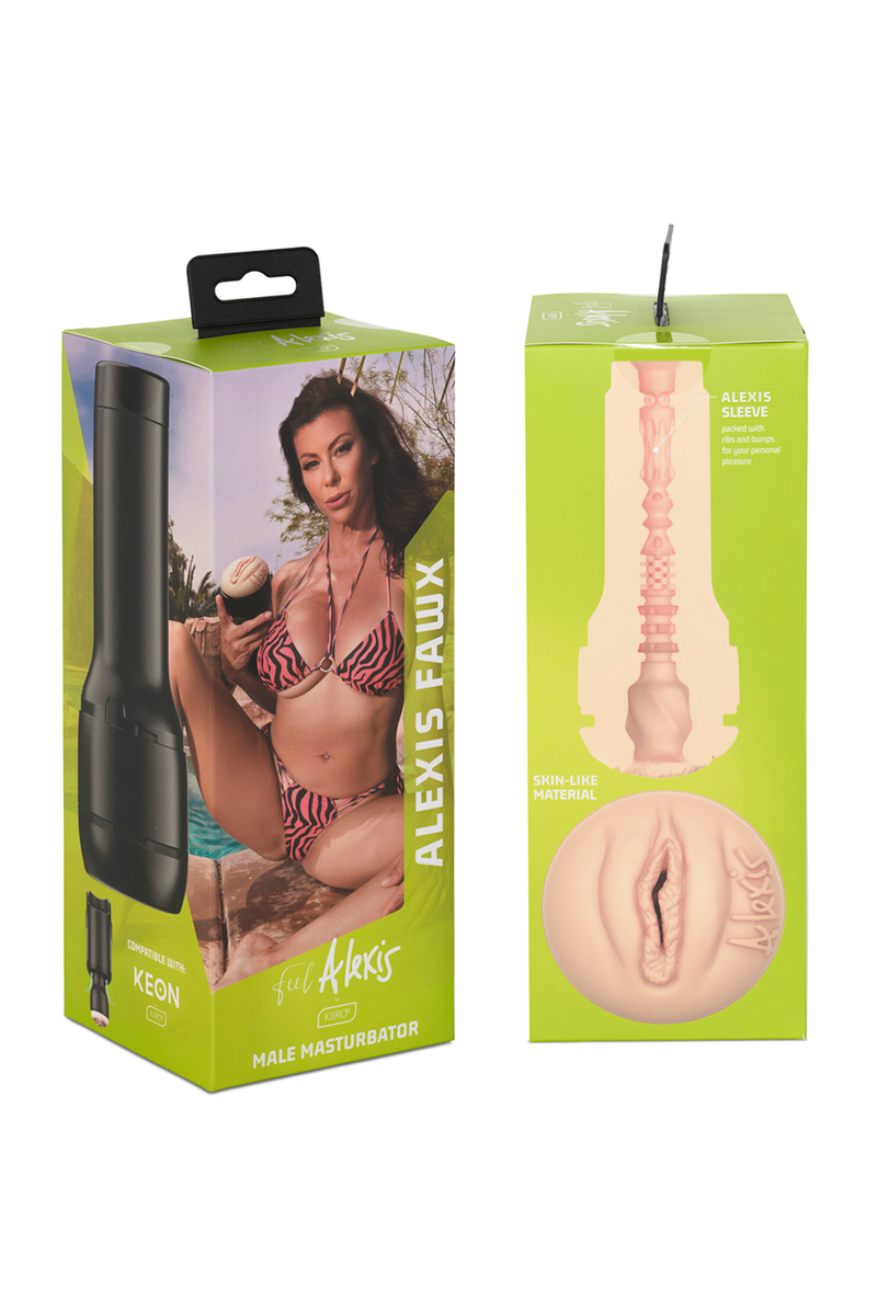 KIIROO - KEON + ALEXIS FAWX STROKER + LUBRICANTE AQUA QUALITY 50 ML