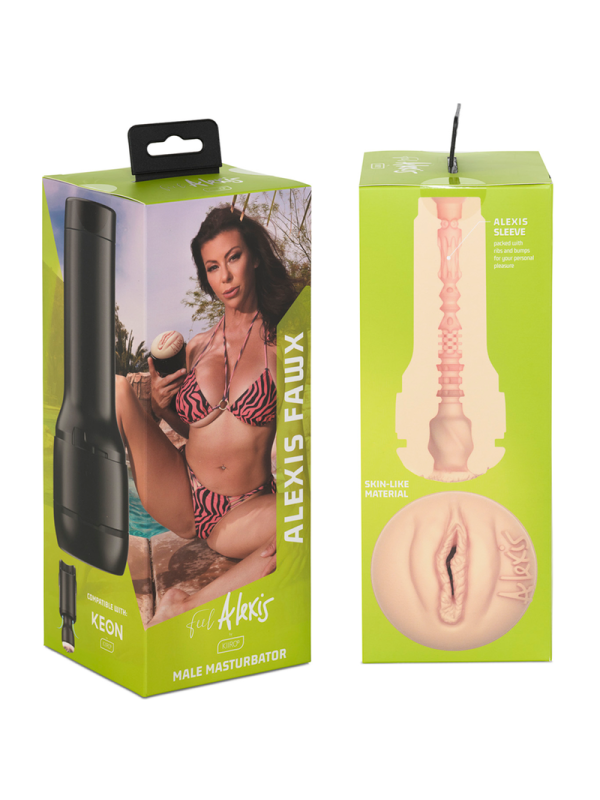 KIIROO - KEON + ALEXIS FAWX STROKER + LUBRICANTE AQUA QUALITY 50 ML