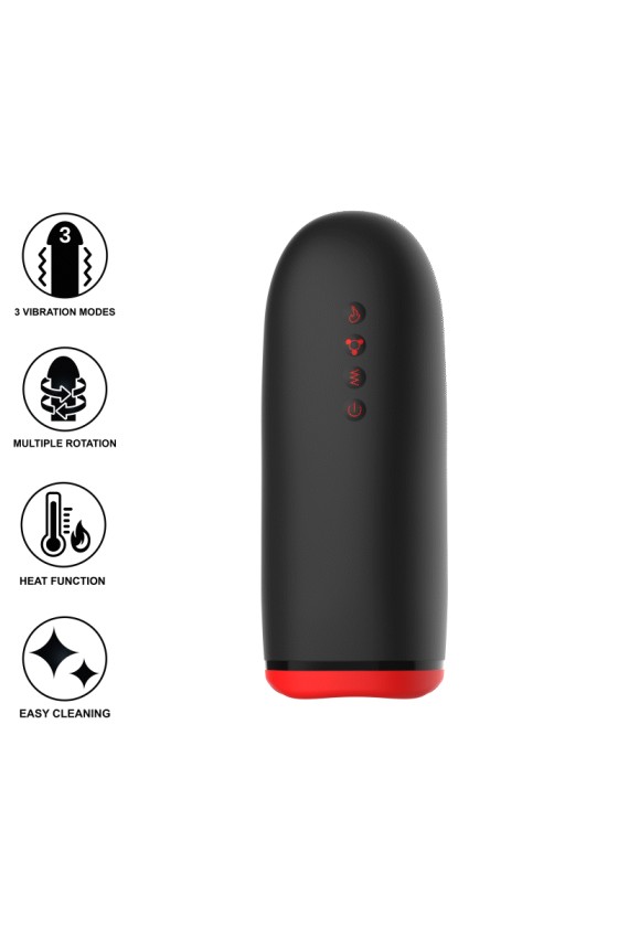 JAMYJOB - SPIN-X MASTURBADOR CON ROTACIÓN Y FUNCIÓN CALOR