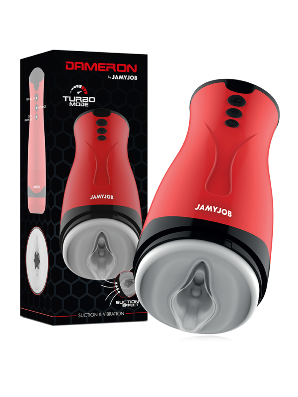 JAMYJOB - MASTURBADOR DE SUCCIÓN Y VIBRACIÓN DAMERON
