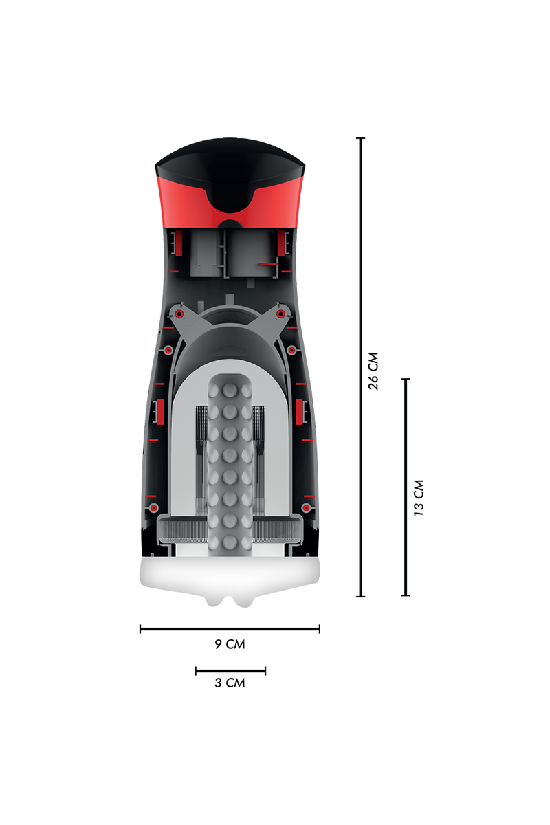 JAMYJOB - MASTURBADOR DE SUCCIÓN Y VIBRACIÓN DAMERON