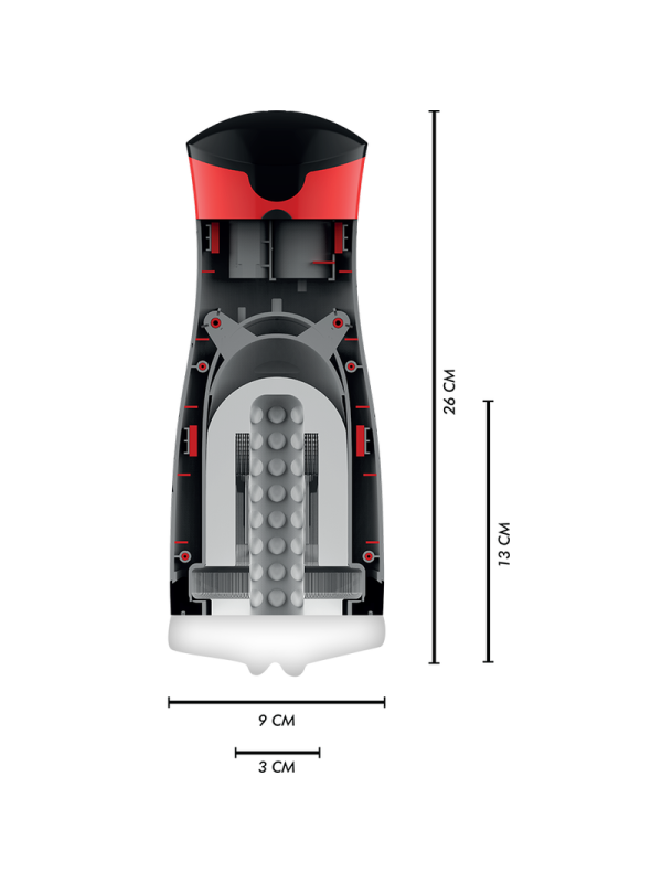JAMYJOB - MASTURBADOR DE SUCCIÓN Y VIBRACIÓN DAMERON