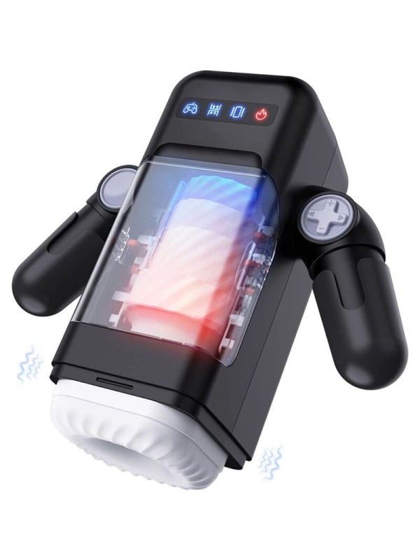 GAME CUP - MASTURBADOR MASCULINO CON VIBRACIÓN Y FUNCIÓN CALOR