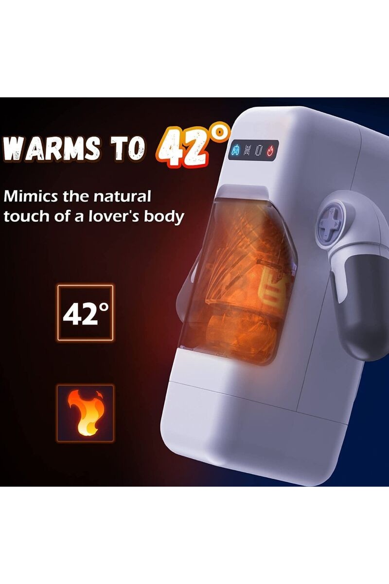 GAME CUP - MASTURBADOR MASCULINO CON VIBRACIÓN Y FUNCIÓN CALOR