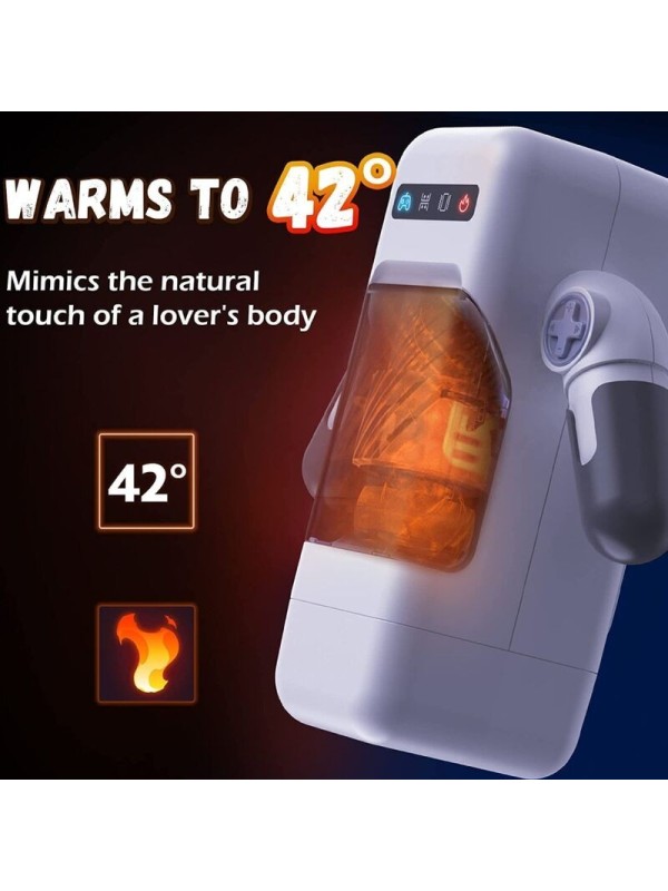 GAME CUP - MASTURBADOR MASCULINO CON VIBRACIÓN Y FUNCIÓN CALOR