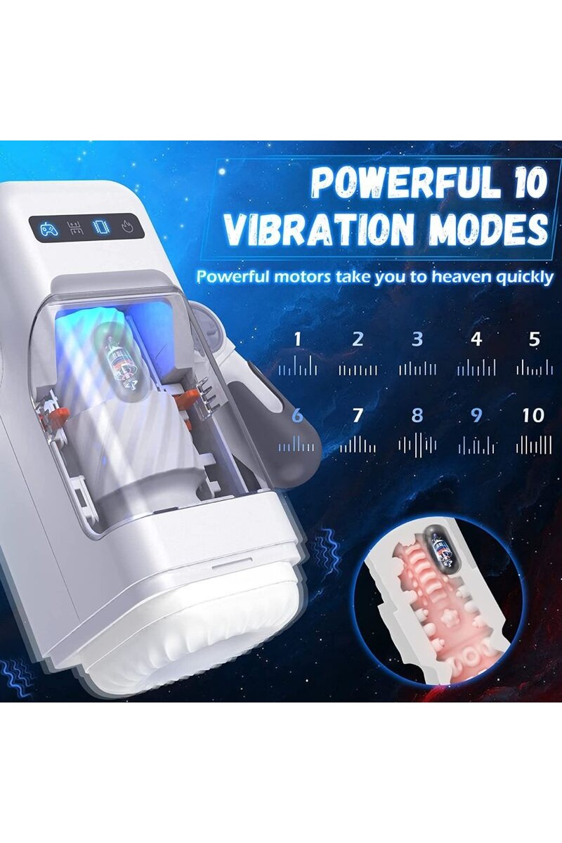 GAME CUP - MASTURBADOR MASCULINO CON VIBRACIÓN Y FUNCIÓN CALOR