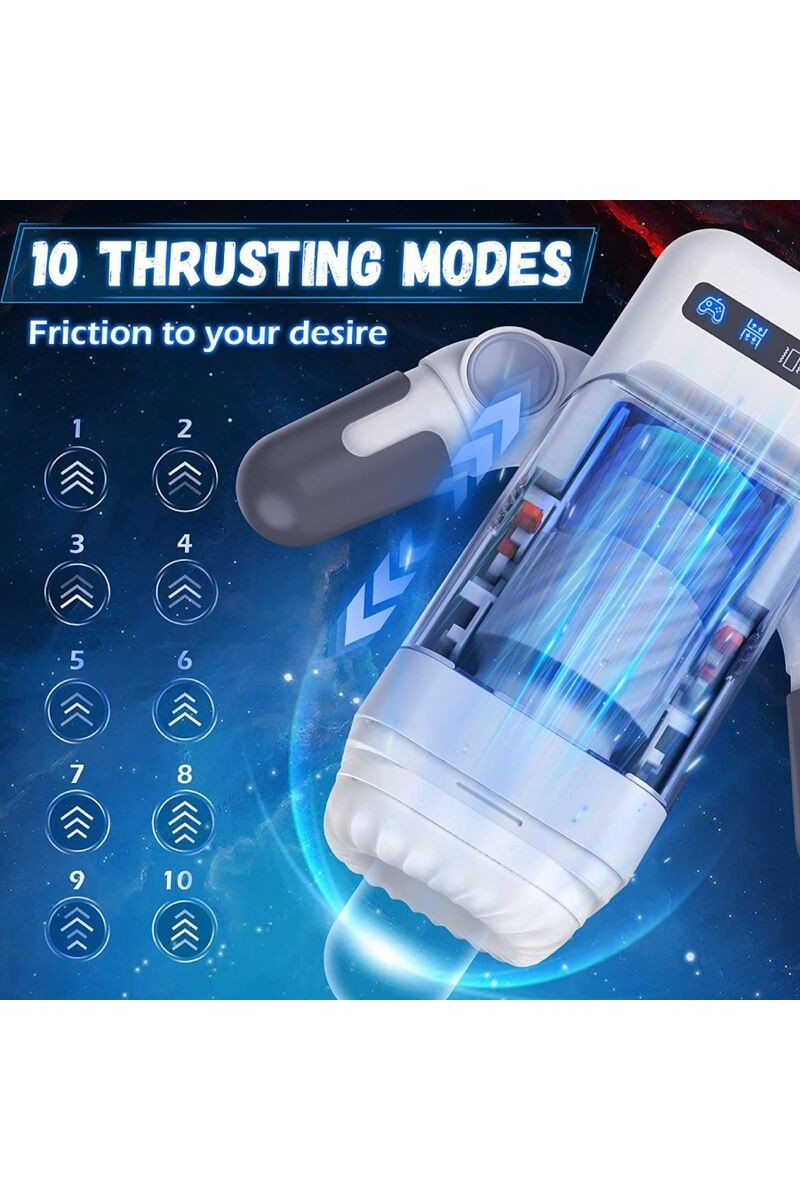 GAME CUP - MASTURBADOR MASCULINO CON VIBRACIÓN Y FUNCIÓN CALOR