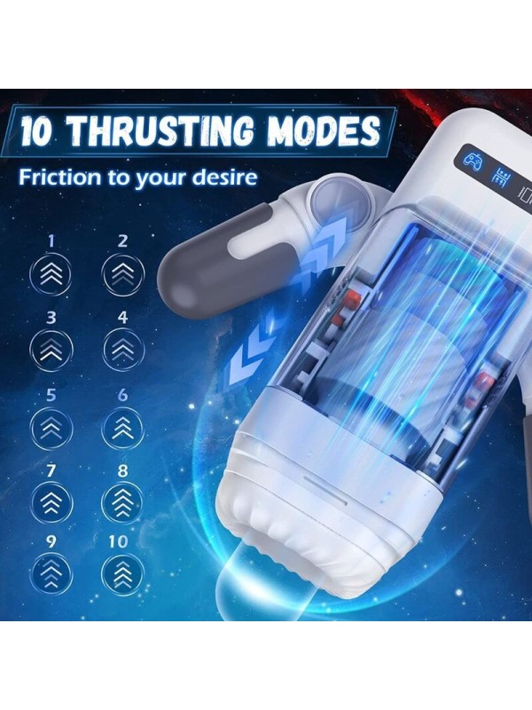 GAME CUP - MASTURBADOR MASCULINO CON VIBRACIÓN Y FUNCIÓN CALOR