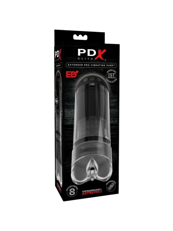 PDX ELITE - MASTURBADOR STROKER EXTENDER PRO VIBRADOR