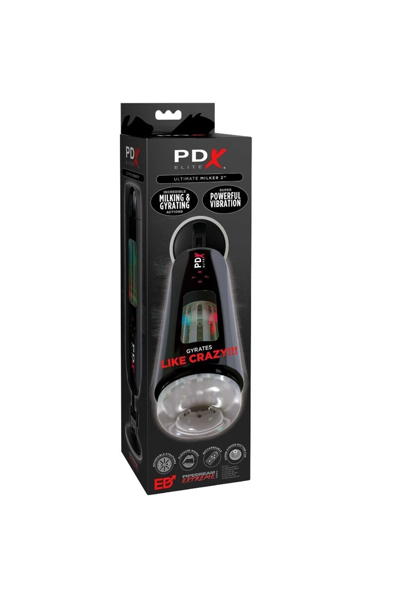 PDX ELITE - MASTURBADOR STROKER ULTIMATE MILKER 2 GIRATORIO Y VIBRADOR