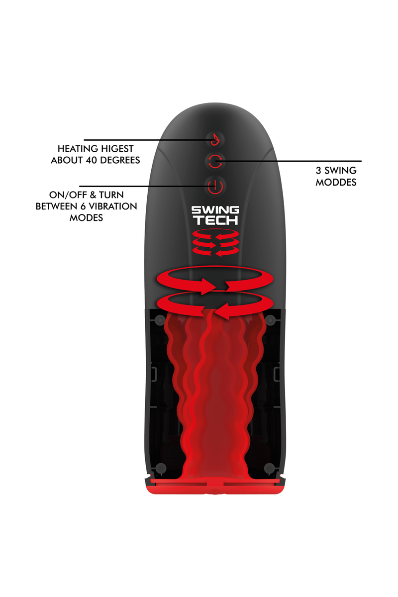JAMYJOB - SWING-R MASTURBADOR DE CALOR, OSCILACIÓN Y VIBRACIÓN