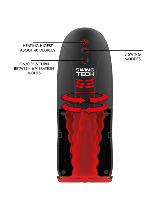 JAMYJOB - SWING-R MASTURBADOR DE CALOR, OSCILACIÓN Y VIBRACIÓN