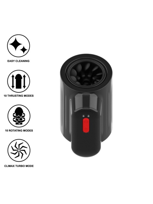 JAMYJOB - VORTEX MASTURBADOR TURBO CON EMPUJE Y ROTACIÓN 360