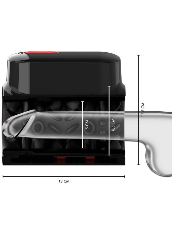 JAMYJOB - VORTEX MASTURBADOR TURBO CON EMPUJE Y ROTACIÓN 360