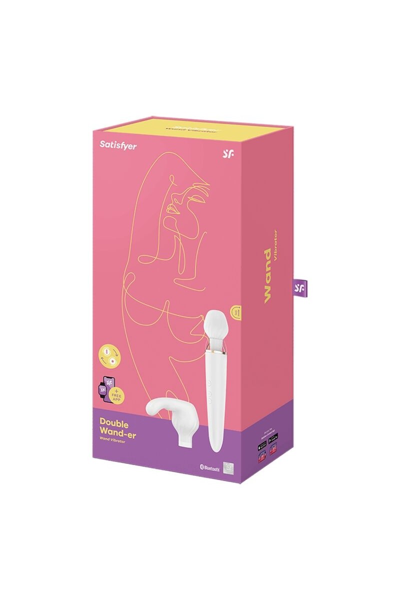 SATISFYER - DOUBLE WANDER APP BLANCO