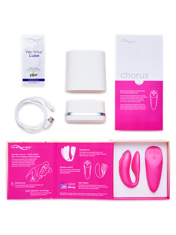 WE-VIBE - CHORUS VIBRADOR PAREJAS CON CONTROL SQUEEZE ROSA