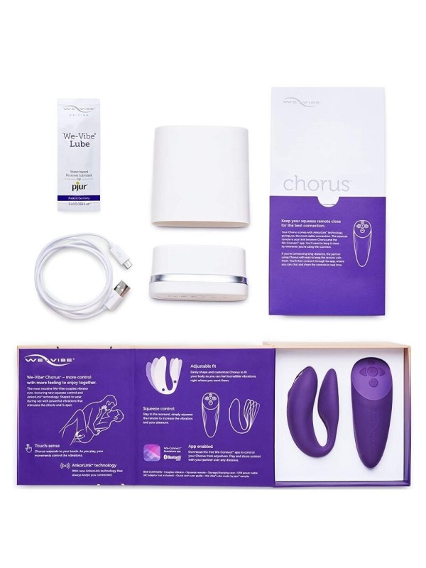 WE-VIBE - CHORUS VIBRADOR PAREJAS CON CONTROL SQUEEZE LILA