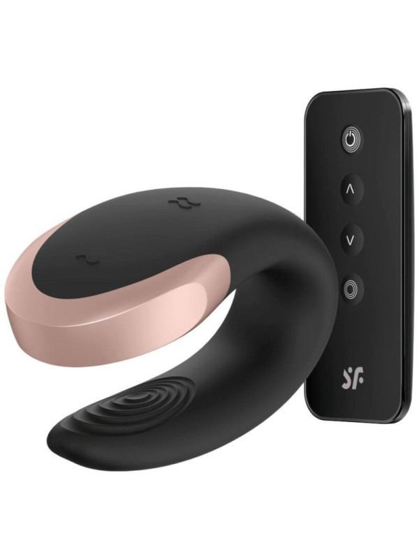 SATISFYER - APP DOUBLE LOVE VIBRADOR PAREJAS LUXURY NEGRO
