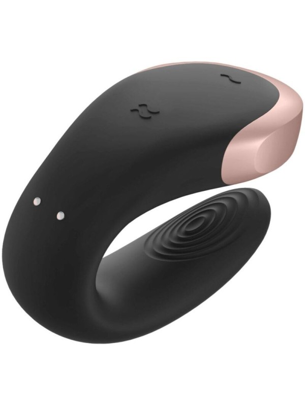 SATISFYER - APP DOUBLE LOVE VIBRADOR PAREJAS LUXURY NEGRO