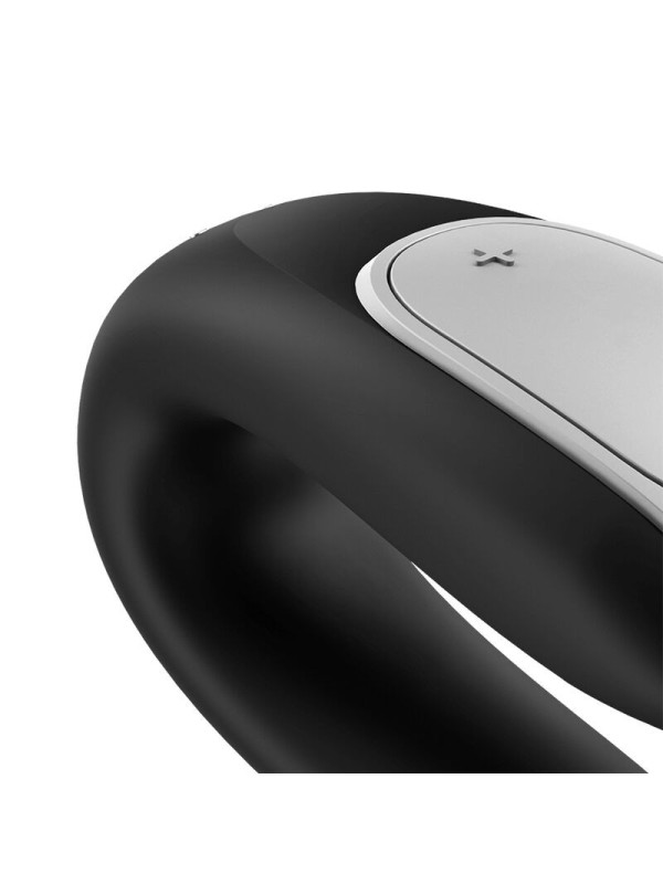 SATISFYER - DOUBLE FUN PARTNER VIBRADOR NEGRO