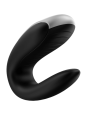 SATISFYER - DOUBLE FUN PARTNER VIBRADOR NEGRO