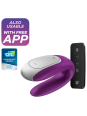 SATISFYER - DOUBLE FUN PARTNER VIBRADOR LILA