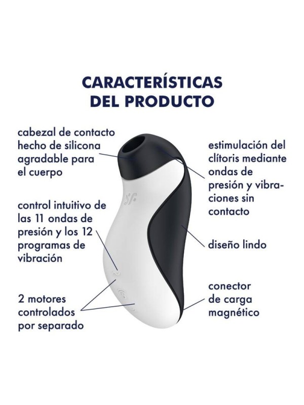 SATISFYER - ORCA AIR PULSE STIMULATOR + VIBRATION