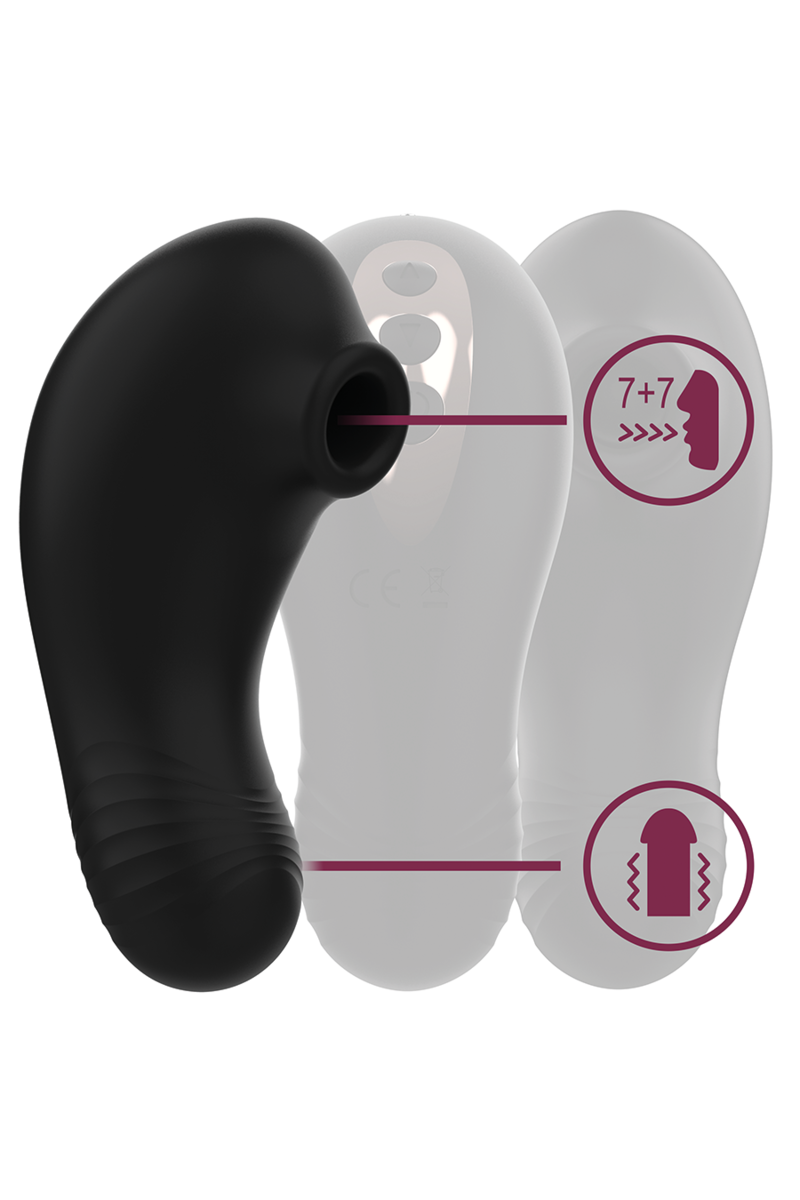 RITHUAL - SHUSHU PRO POCKET ESTIMULADOR CLITORIS 2  MOTORES AZABACHE