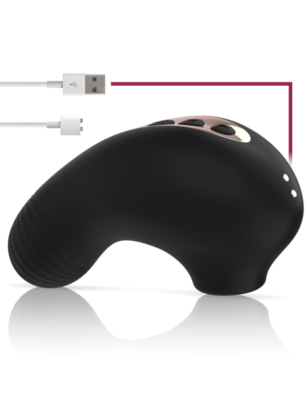 RITHUAL - SHUSHU PRO POCKET ESTIMULADOR CLITORIS 2  MOTORES AZABACHE