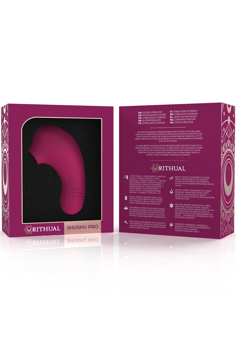 RITHUAL - SHUSHU PRO POCKET ESTIMULADOR CLITORIS 2 MOTORE ORQUIDEA