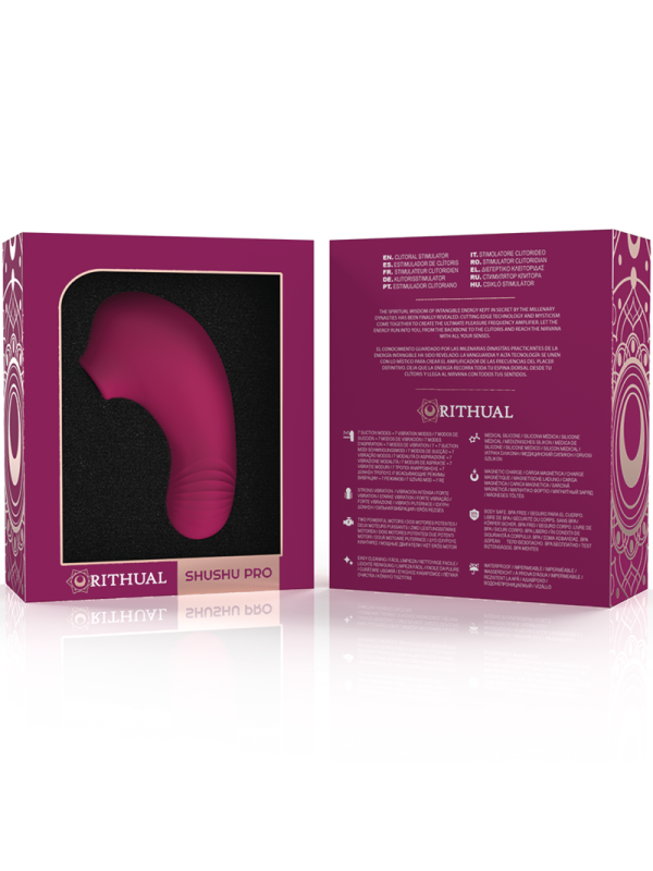 RITHUAL - SHUSHU PRO POCKET ESTIMULADOR CLITORIS 2 MOTORE ORQUIDEA