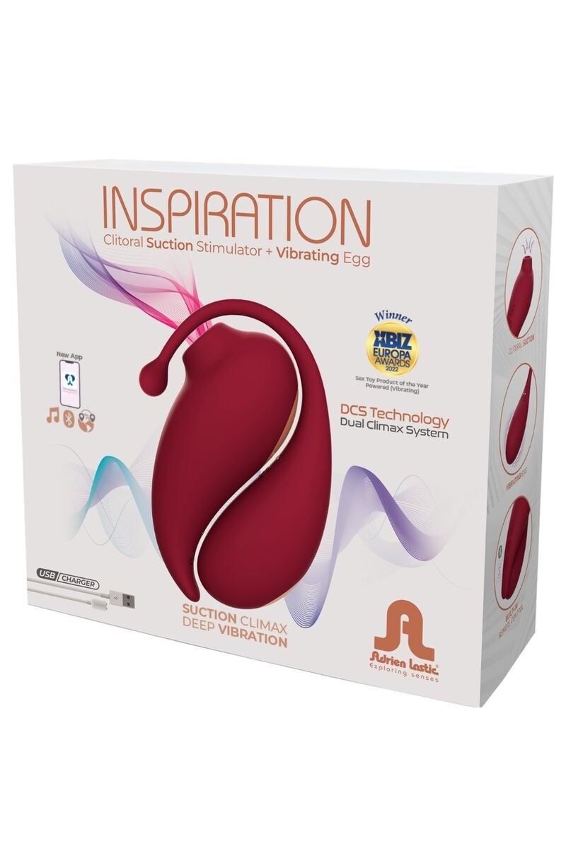 ADRIEN LASTIC - INSPIRATION SUCCION CLITORIS + HUEVO ROJO - APP