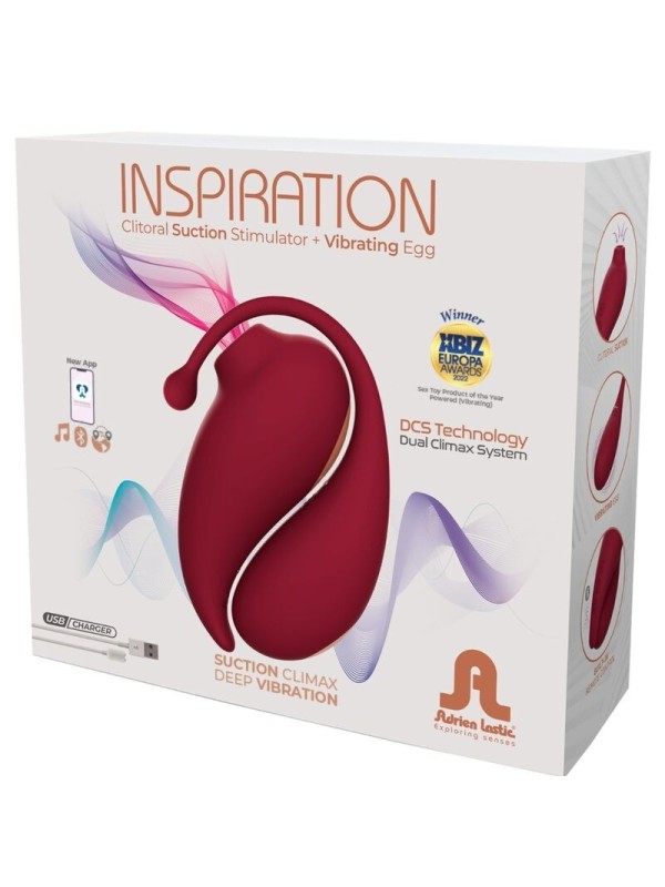 ADRIEN LASTIC - INSPIRATION SUCCION CLITORIS + HUEVO ROJO - APP
