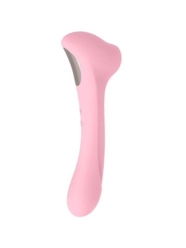 FEMINTIMATE - DAISY MASSAGER SUCCIONADOR Y VIBRADOR ROSA