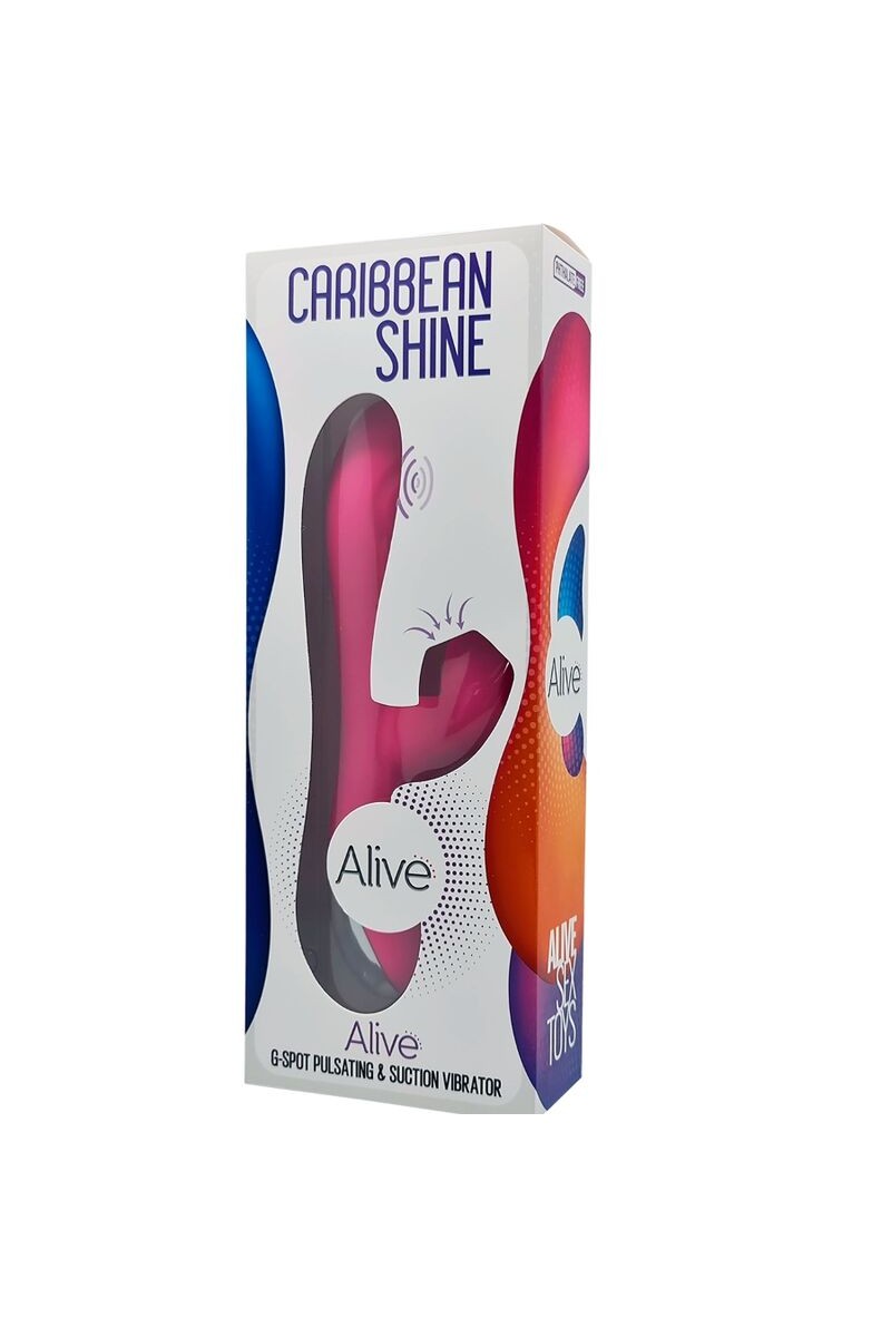 ALIVE - CARIBBEAN SHINE VIBRADOR & SUCCIONADOR FUCSIA