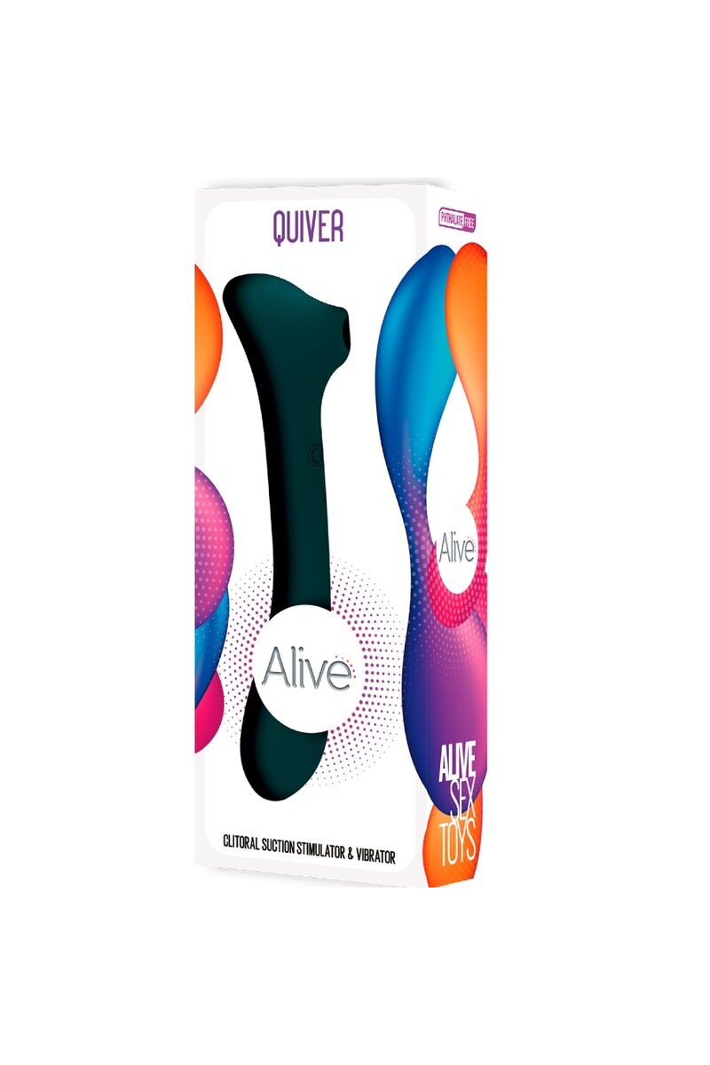 ALIVE - QUIVER SUCCIONADOR & VIBRADOR VERDE