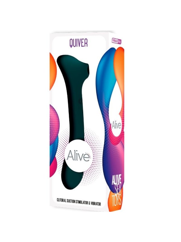ALIVE - QUIVER SUCCIONADOR & VIBRADOR VERDE