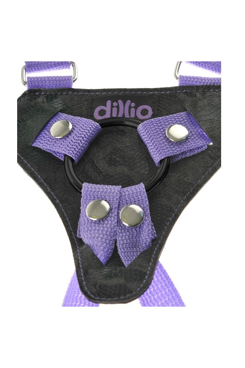 DILLIO - ARNES STRAP ON CON TIRANTES Y DILDO 17.8 CM