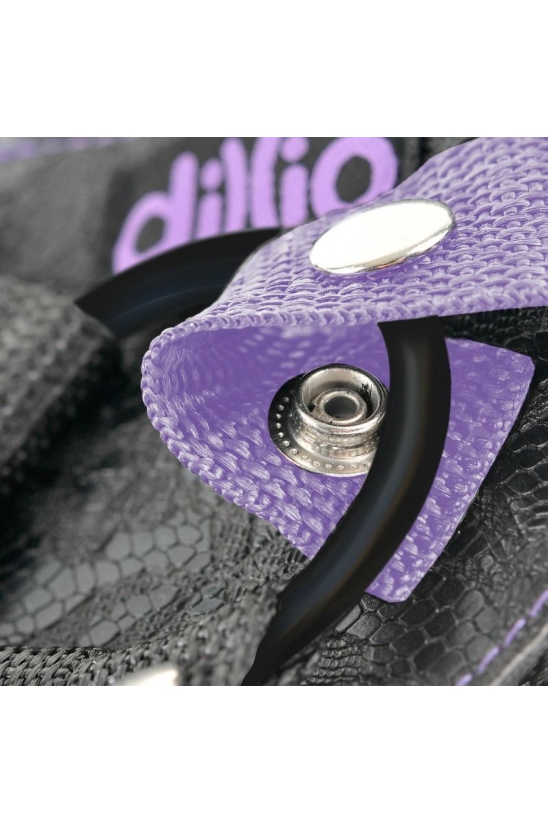 DILLIO - ARNES STRAP ON CON TIRANTES Y DILDO 17.8 CM