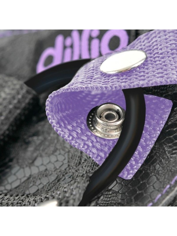 DILLIO - ARNES STRAP ON CON TIRANTES Y DILDO 17.8 CM